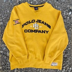 Yellow Polo-Jeans sweatshirt